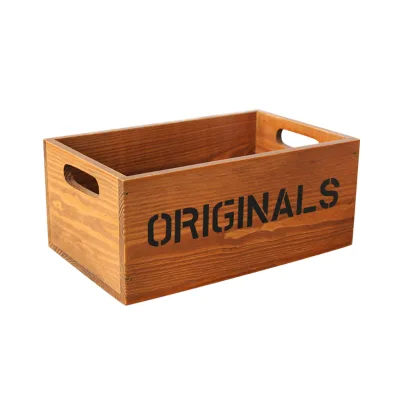 Handcrafted Eco-Friendly Wooden Rectangle Craft Box-Portable Modern Storage Solution