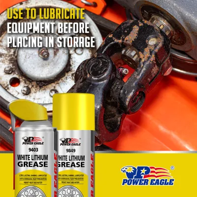 Bulk Supply Waterproof Synthetic White Lithium Grease Spray Lubricant with Anti-Rust for Bike Chain Hinge