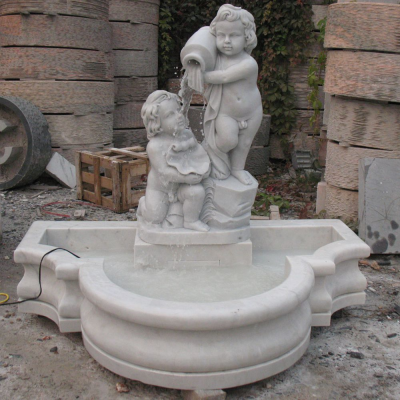 Garden Statue Figure Statue Stone Fountains Water Fountains Outdoor