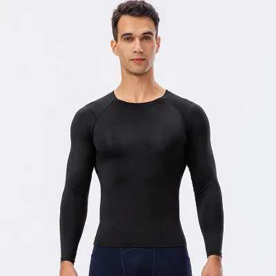 Custom Color Slim Fit Shirt High Compression Super Stretch Men's Shaper Slimming Compression T-shirt