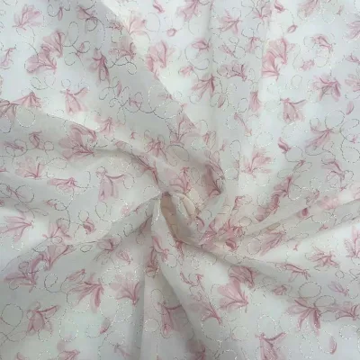 2024 New Arrival Embroidery Lace Fabric Polyester Fabric Boho Fabric for Casual Dress