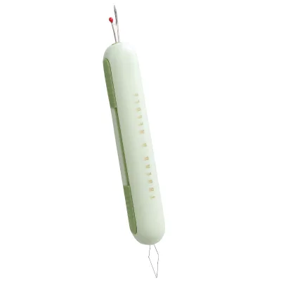 Custom logo Easy to Use 2 in 1 Thread Remover Needle Threader Seam Ripper for Hand Sewing