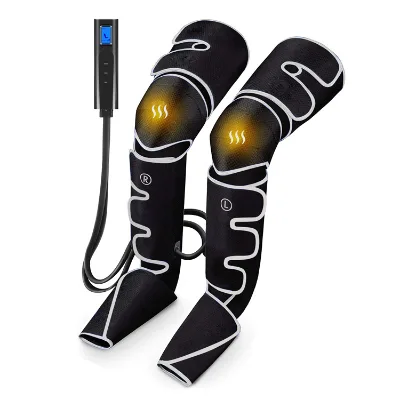 OEM ODM Design LOGO Full Leg Massager for Circulation and Relaxation Heating Air Pressure Compression Legs Massager