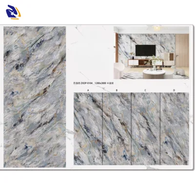 Professional Factory Supply High Glossy Marble PET Film Waterproof Eco-friendly for Office Building Supermarket