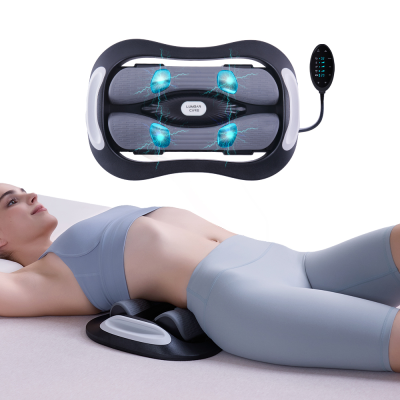 100% Original Manufacturer Electric Heating Vibration Pulse Waist Massager Lay Down Back Pain Relief Massager