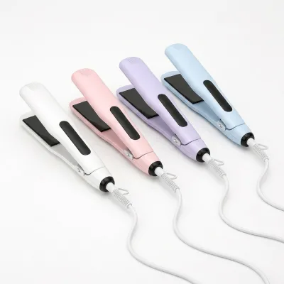 Touch Screen Flat Iron Wide Paddle Ionic Negative Ion Generator Anti Static LCD Temp 180-450°F Auto Shut Off