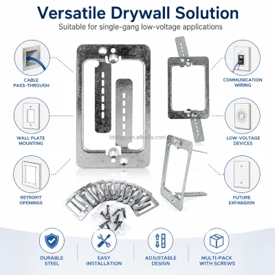 Adjustable Metal Bracket for Fast and Secure Wall Plate Installation From BBT