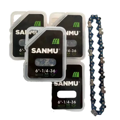Hot Selling Portable  Lithium Chainsaw Spare Parts of 1/4  043 1.1mm Chain for  Garden Cutting