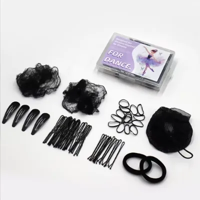 2025 Wholesale Accessories Hair Tools Dance Hair Set Girls Clips Tie Hair Rubber Band U Shape Sets