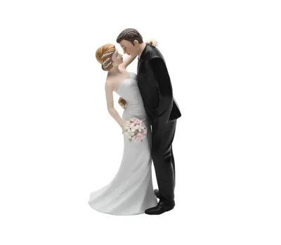 Ceramic Wedding Couple Figurine, 7-Inch