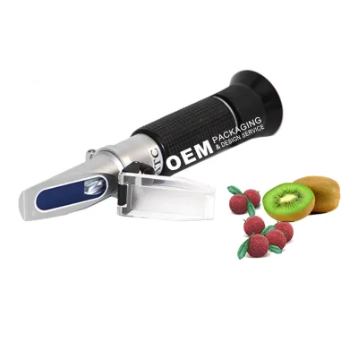 Handheld Digital ABBE Refractometer Brix Sugar Meter for Fruit Juice Displaying Fruit Juice Refractometer