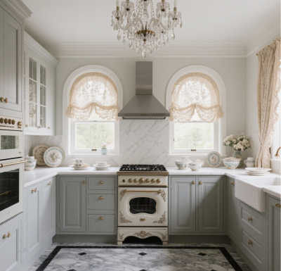 French Provincial Luxury Kitchen Cabinetry: Timeless Elegance for Grand Culinary Spaces