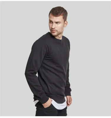Custom Oem Plain Fleece Winter Cotton Polyester Sweatshirt Pullover Man Crew Neck Sweatshirt