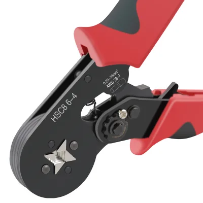 HSC8 6-4A High-Quality 0.25-10mm2 Crimping Range Durable Brass Tool Steel Precise Easy-To-Use Multilayer Tube Crimping Pliers