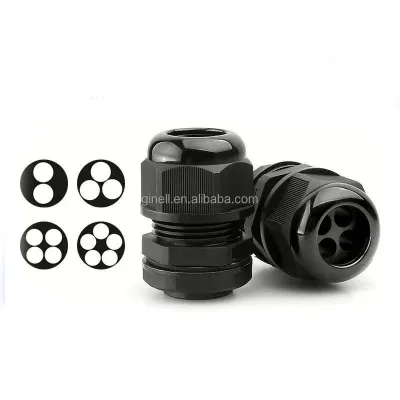 M32 Size Multi-Core Hole Cable Gland Stainless Steel and Nylon Porous Electrical Glands