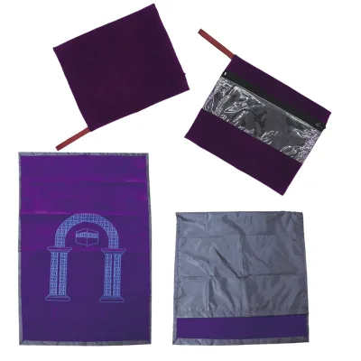 Kids Pocket Prayer Mat With Zipper Bag Muslim Praying Rug Traditional Islamic Accessories 46 Gram  Sajjadah Prayer Mat