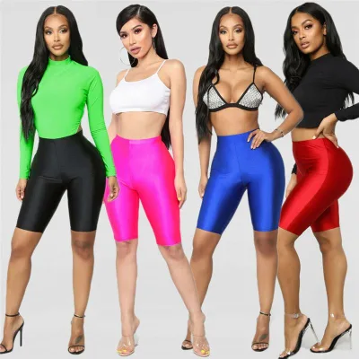 Women Cycling Shorts Dancing Gym Biker Slim Active Sports Solid Sexy Skinny 2020 New Summer