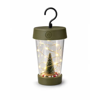 JD-A11 Christmas Cup LED String Lights Battery Box 3-Level Adjustable IP43 Plastic Holiday Tree Hanging Decor