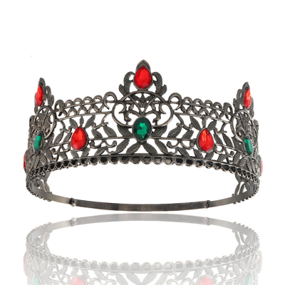 Men's King Alloy Crown Royal Baroque Prince Crown Round Crown Hair Accessories