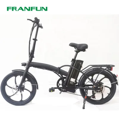 FRANFUN 20 Inch 250W Smart Folding Electric Bike Light Weight Portable Electric Motorized Bike