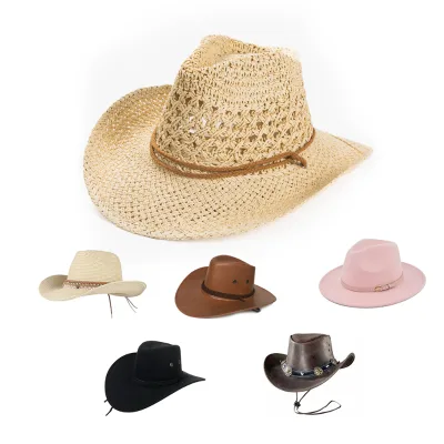 High Quality Basic and Fashion Paper Straw Cowboy Hat