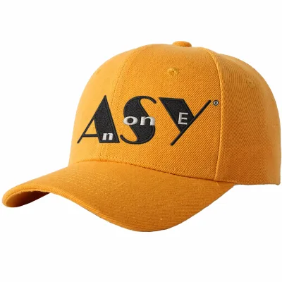 High Quality 6-Panel Cotton Canvas Baseball Cap Embroidery Sporty Curved Brim Snapback Closure for Men-Outdoor Sports Summer Hat