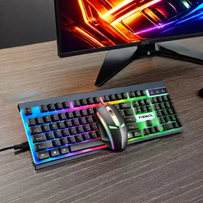 Thermal Sale RGB Keyboard Mouse Combos 104keys Wired USB Ergonomic Waterproof Gaming And Set For Gamers