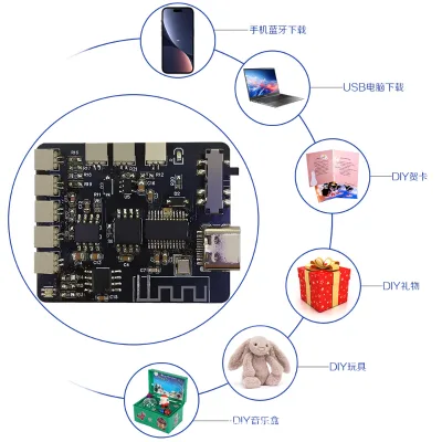 Factory Custom Wireless Sound Chip Audio Module Sound Plackback BT Sound Module for Toys DIY Gifts