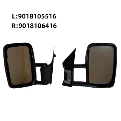 New Black Spinter W901 Side Mirror Manual for 95-06 Vehicle Left & Right OE 9018105516/9018106416