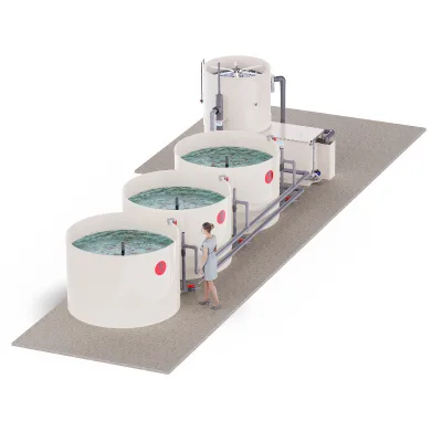 Ras Circulating Aquaculture System Food Grade PP Filter Fish Tank Floating Pond Design for Nursery Stage Seawater Freshwater