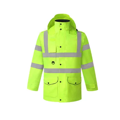 Hot Sale Industrial Custom Safety Jackets Hi Vis ANSI Class 2 EN ISO 20471 Class 2 Waterproof Reflective Nylon High Quality