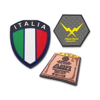 Ruiyan Custom PVC Patch 3D Textured Tactical Velcro Badge Small Business LOW MOQ Custom Rubber logo Patches