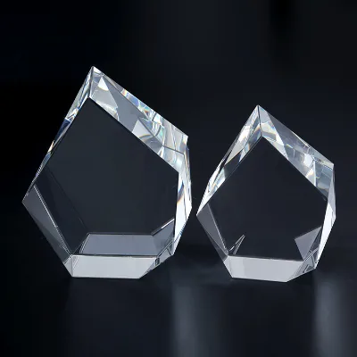 3d Laser Blank Crystal Prestige Paperweight Crystal Glass Prestige Paperweight MH-TF0212