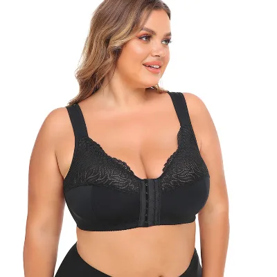Hot Sale Lace Sexy Comfortable Adjustable Plus-Size Bras Ladies Seamless Three Breasted Underwire Adults Sports Bra