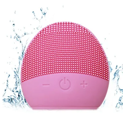NEW USB Facial Cleansing Brush Sonic Vibration Mini Face Cleaner Silicone Deep Pore Cleaning Electric Waterproof Massage