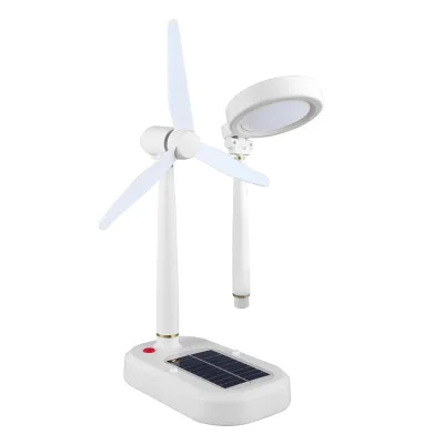 Dingdian LED Solar Emergency Charging 2-in-one Solar Fan Lamp Usb Charging Table Lamp with Mobile Phone Holder