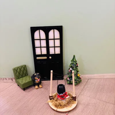 Doullhouse Set Mini Door Accessories Toy