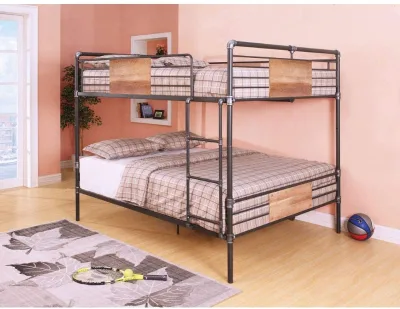2021 Hot Sale No Screws Dormitory Adult Steel Bunk Bed Durable Hostel Metal Bunk Beds