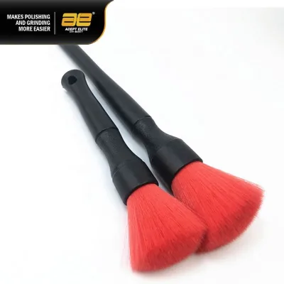 Red Super Soft Bristle Plastic Handle Auto Interior Duster Dashboard Cleaning Brush