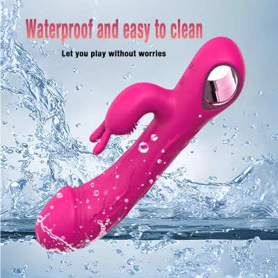 USB Quick Charge 2 in 1 Multi-frequency Vibrator G-spot and C-spot Dual Vibration Vagina Masturbator Rabbit Vibrators
