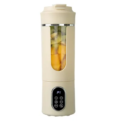 Anti Drip Spout Design Wireless Stainless Steel Cutting Blade Fresh Fruit Juicer Juice Extractor for Home Use
