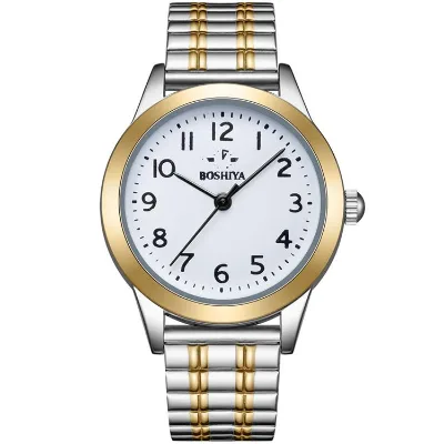 Wholesale Price 18mm Alloy Luxury Water Resistant Expansion Watch Bands for Women with Glass Dial