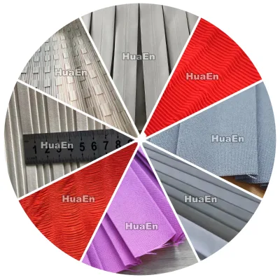 Changzhou HuaEn Huang Fabric Textile Leather Fur Nonwoven Knit Pleat Machine New Condition Manufactured by Factory
