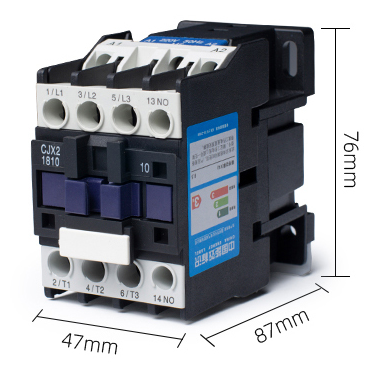 CJX2-1801 Magnetic Electric AC Contactor 3 Phase 3P+NC Din Rail Mounted Three Pole