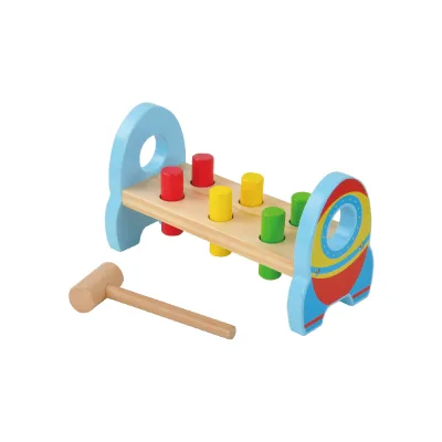 Wholesale Colored Wooden Striking Toys for Children Preschool Children Hammer Striking Toys