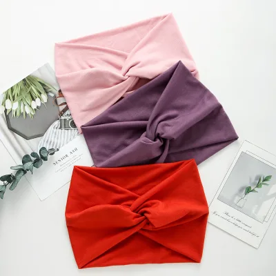 Solid Color Wire Headbands Twist Wired Headbands Vintage Knotted Head Wraps for Women Girls