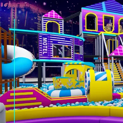 Manufacturer of Cyberpunk-Themed Indoor Playground Equipment Cheerful Wooden Amusements for Schools and Shopping Malls