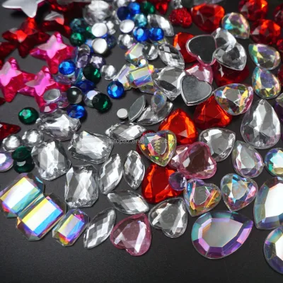 High Quality Acrylic Rhinestones Flatback Gems Sew on Gemstones for Costume and DIY Craft Decorations