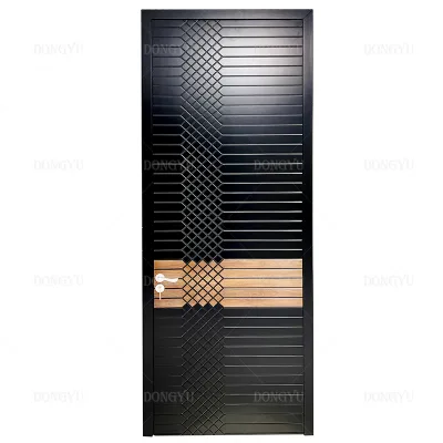 Contemporary Solid Wood Door Sleek Design High-Quality Waterproof Finish and Superior Durability for Home and Hotel Use