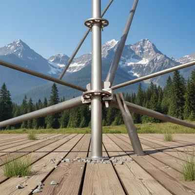 Modern Design Galvanized Ringlock Scaffolding High Strength Adjustable Construction Building Support Reusable Hot Dipped